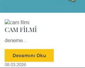 Dekoratif Cam Filmi
